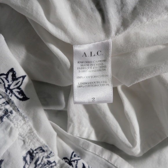 A.L.C. Judd V-Neck Sleeveless Tiered Cotton Dress - Picture 11 of 11